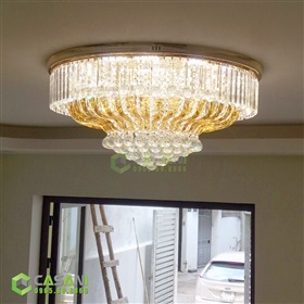 Mẫu đèn mâm pha lê cao cấp